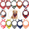 12 Piece Dog Bandanas Plaid Dog Scarf Pet Triangle Bibs Adjustable Accessories Bulk Kerchief Buffalo Plaid Bandanas Decor for Small or Medium Cat Dog Pet (Lattice Graphic)