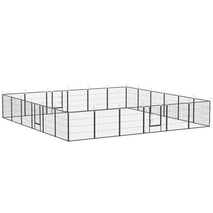 24 Panel Metal Exercise Pen with Door