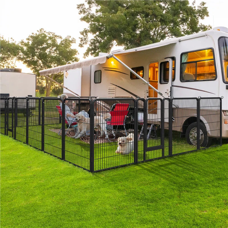 6 Panel Metal Exercise Pen with Door