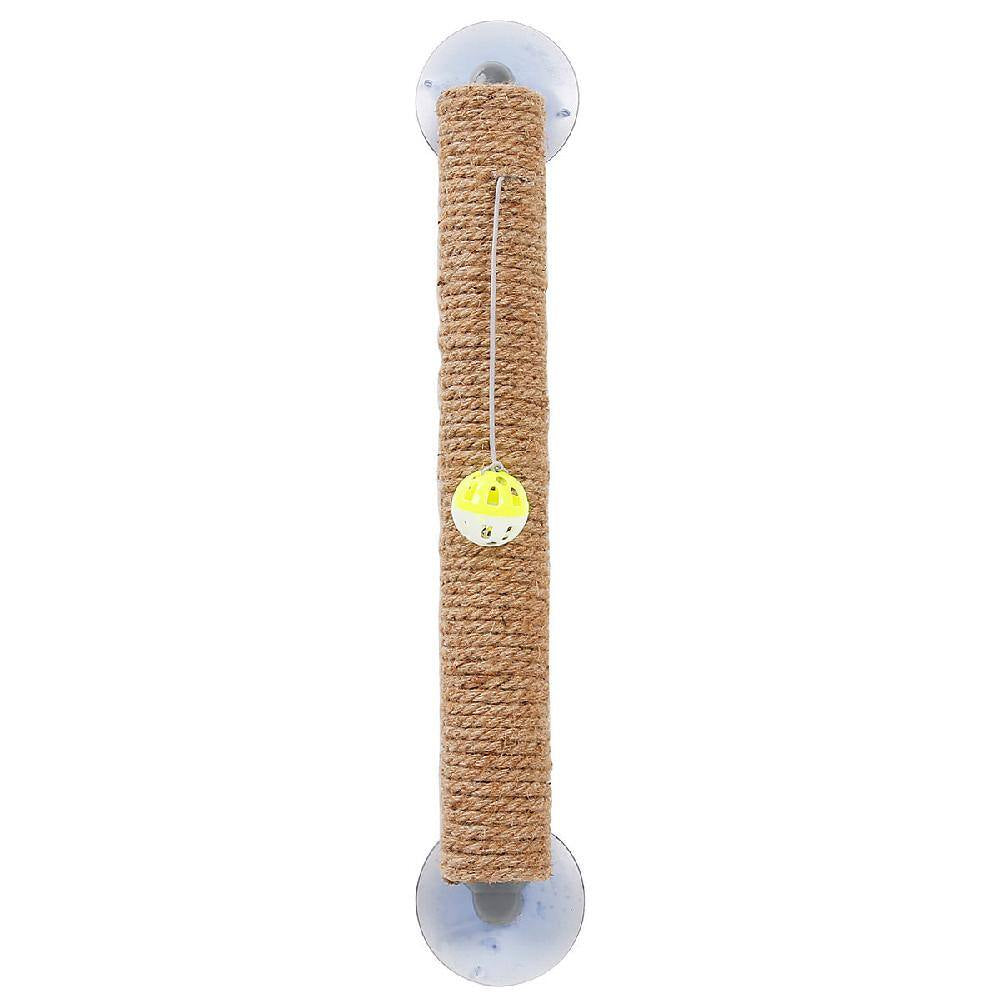 Stick N' Claw' Sisal Rope and Toy Suction Cup Stick Shaped Cat Scratcher