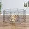 Metal Black Exercise Pet Dog Playpen with Door , 30"H