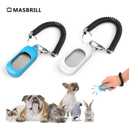 Dog Clicker for Training, Dog Training Clicker with Wrist Strap,Lightweight Easy to Use,Pet Training Clicker for Cats Puppy Bird Horse Behavioral Training-2 Pack