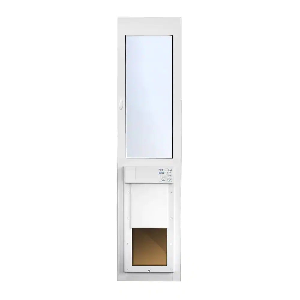 12-1/4 In. X 16 In. Power Pet Fully Automatic Patio Pet Door with Dual Pane Low-E Glass, Regular Track Height