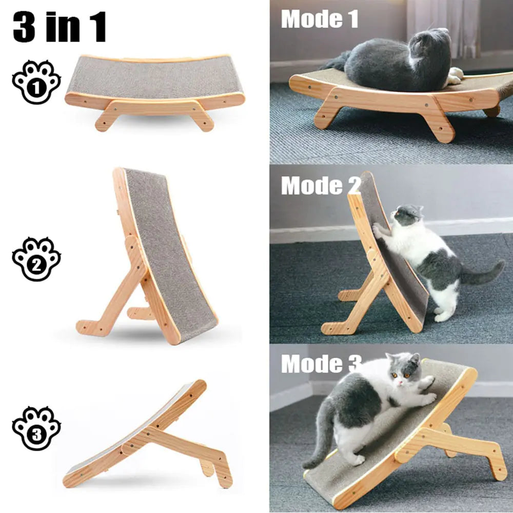 Sustainable Wooden Cat Scratcher