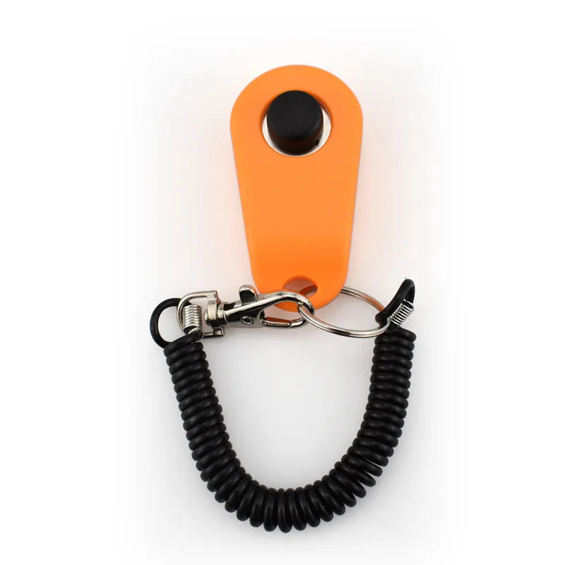 Dog Cat Pet Training Clicker with Wrist Strap Training Supplies for Dogs Cats Pet Training Clicker Dog Supplies Dog Trainings