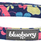 Made Well Profound Floral Print Adjustable Dog Collar in Navy Blue, X-Small, Neck 7.5"-10"