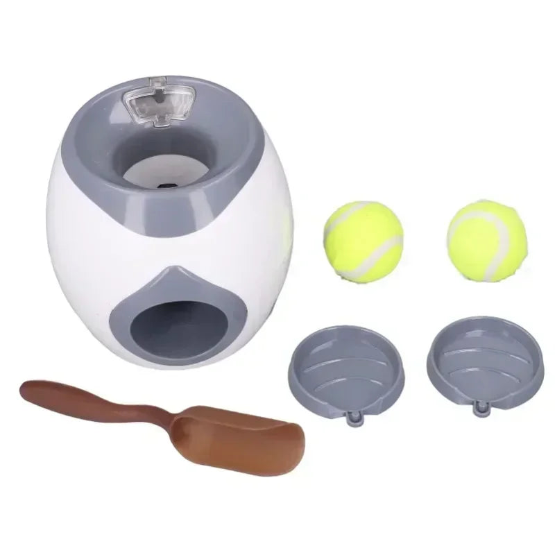 Automatic Ball Launcher for Dog Toy, Interactive Tennis Ball Launcher Machine for Medium Dogs, Interactive Training Smart Feeder