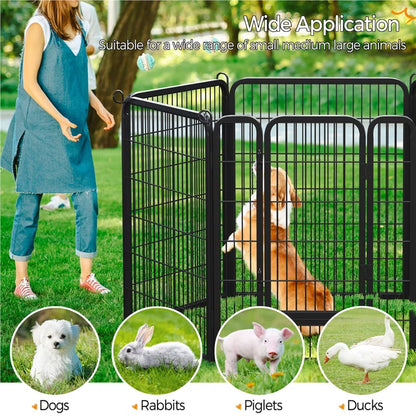 6 Panel Metal Exercise Pen with Door