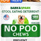 NO Poo Treats - Prevent Dog Poop Eating - Coprophagia Treatment - Stool Eating Deterrent - Probiotics & Enzymes - Digestive Health + Breath Aid - Made in USA - 180 Chews