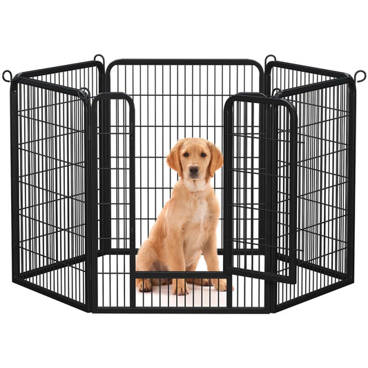 6 Panel Metal Exercise Pen with Door