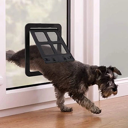 Pet Dog Screen Door Home Lockable Sliding Cat Screen Door Magnetic Self-Closing Screen Dog Fence Locking Function Gate Pet Door