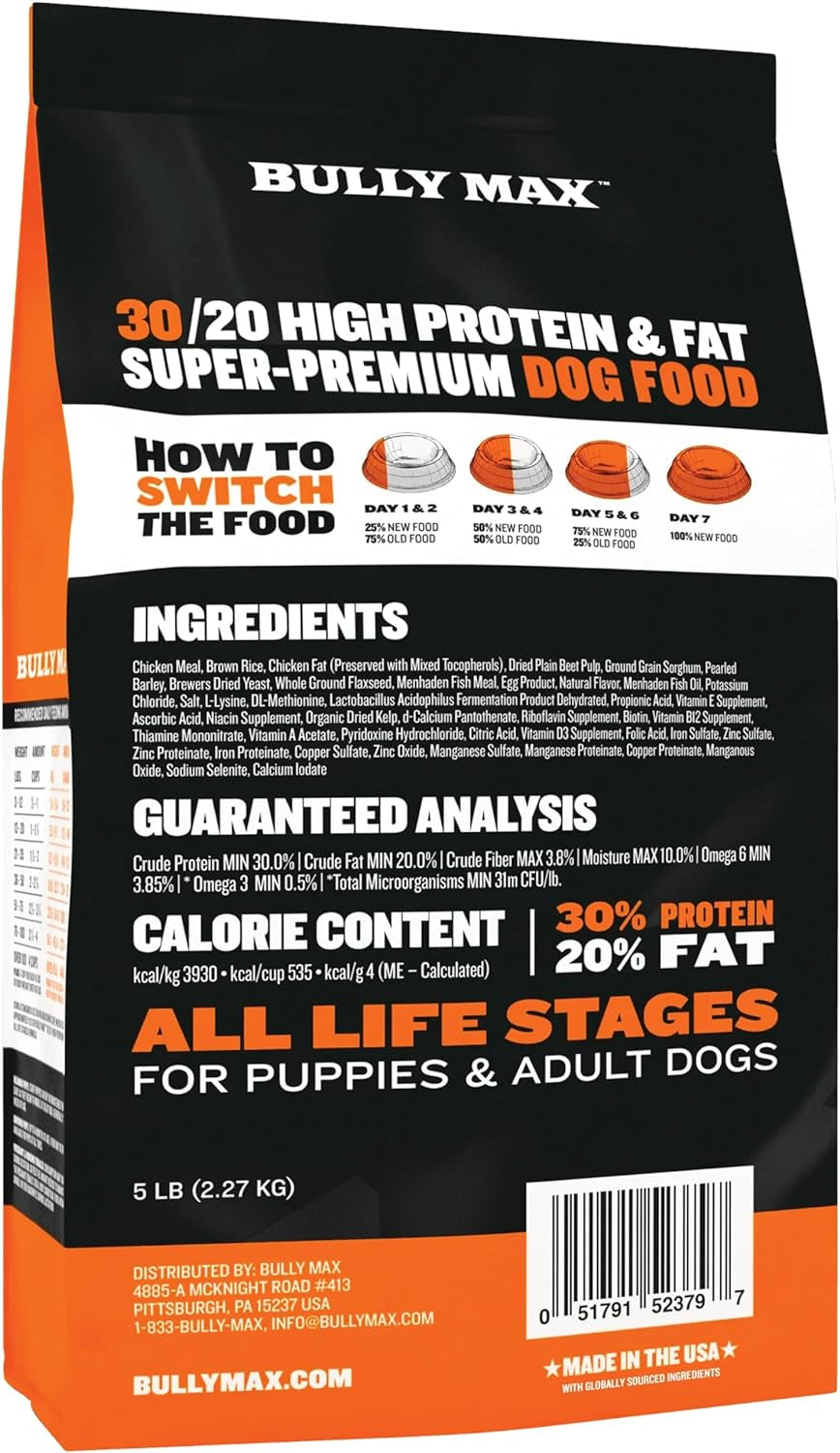 High Performance Premium Dry Dog Food for All Ages - High Protein Natural Puppy Food for Small & Large Breed Puppies & Adult Dogs, 15 Lb Bag