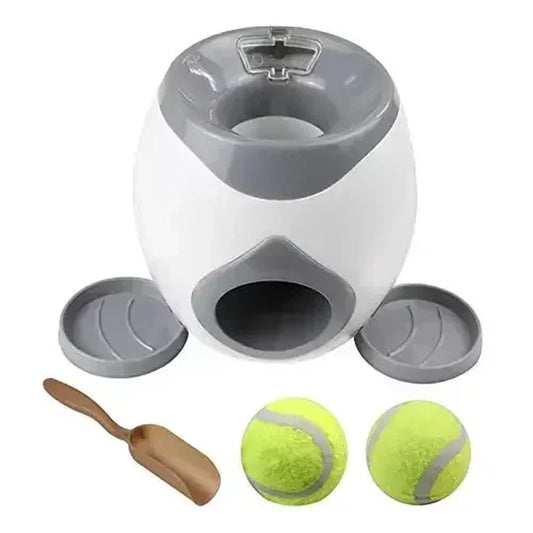 Automatic Ball Launcher for Dog Toy, Interactive Tennis Ball Launcher Machine for Medium Dogs, Interactive Training Smart Feeder