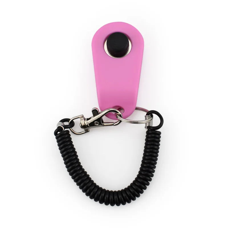 Dog Cat Pet Training Clicker with Wrist Strap Training Supplies for Dogs Cats Pet Training Clicker Dog Supplies Dog Trainings