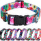 Dog Collar for Small-Medium-Large Dogs Floral Pattern for Girl Boy Dogs Medium (M(Neck 13.1''-19'', Width 3/4''))