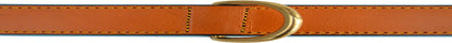 Padded Leather Dog Collar, Tan and Teal, Size Medium, 20" Long X 1" Wide, Neck Size 14.5" to 17.5" Inches