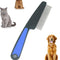 Flea Comb with Rubber Handle,Flea Comb for Dogs, Lice Combs,Tick Comb, Cat Flea Combs with Durable Teeth for Removing Tear Stains, Fleas, Dandruff, Lice by